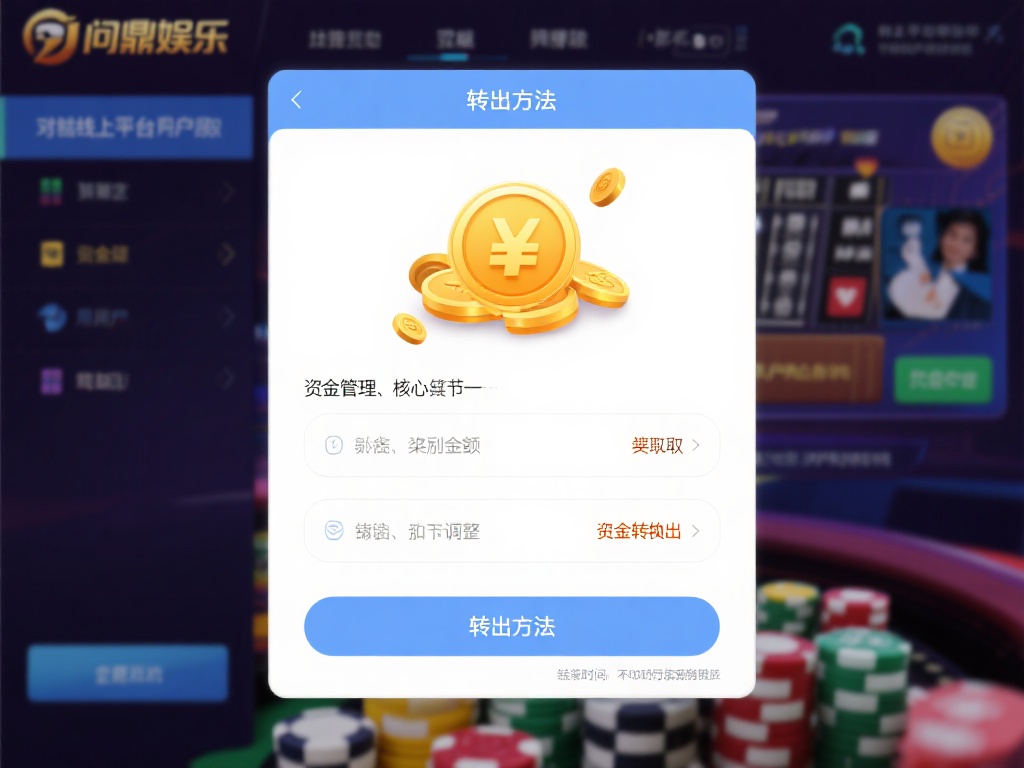 对于线上娱乐平台的用户而言，资金管理是核心环节之一